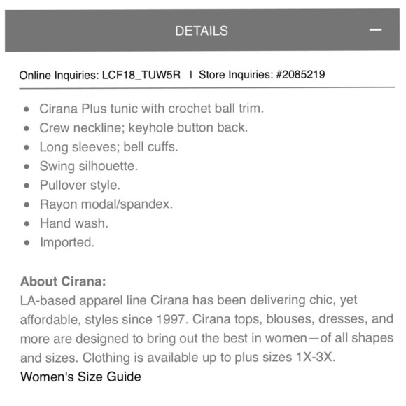 Cirana Coral Bell Sleeves Pullover Top. D/A139/4 - Picture 8 of 8